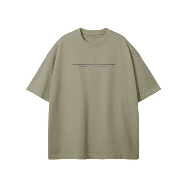 Streetwear Unisex Earth Tone Heavyweight Loose Fit FOG T-Shirt - Image 11